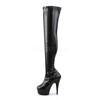Pleaser - DELIGHT3000 Plattform Overknee Stiefel - Schwarz Product image